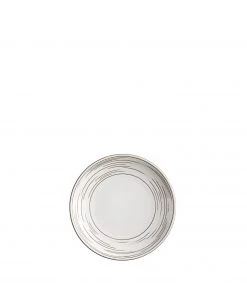 Heath Ceramics Echo Etched B&B Plate In Opaque White Alabama Chanin