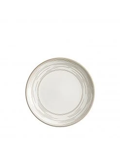 Heath Ceramics Alabama Chanin Echo Etched Salad Plate In Opaque White