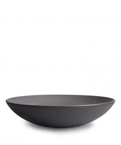 Heath Ceramics Echo Etched Shallow Salad Bowl In Indigo