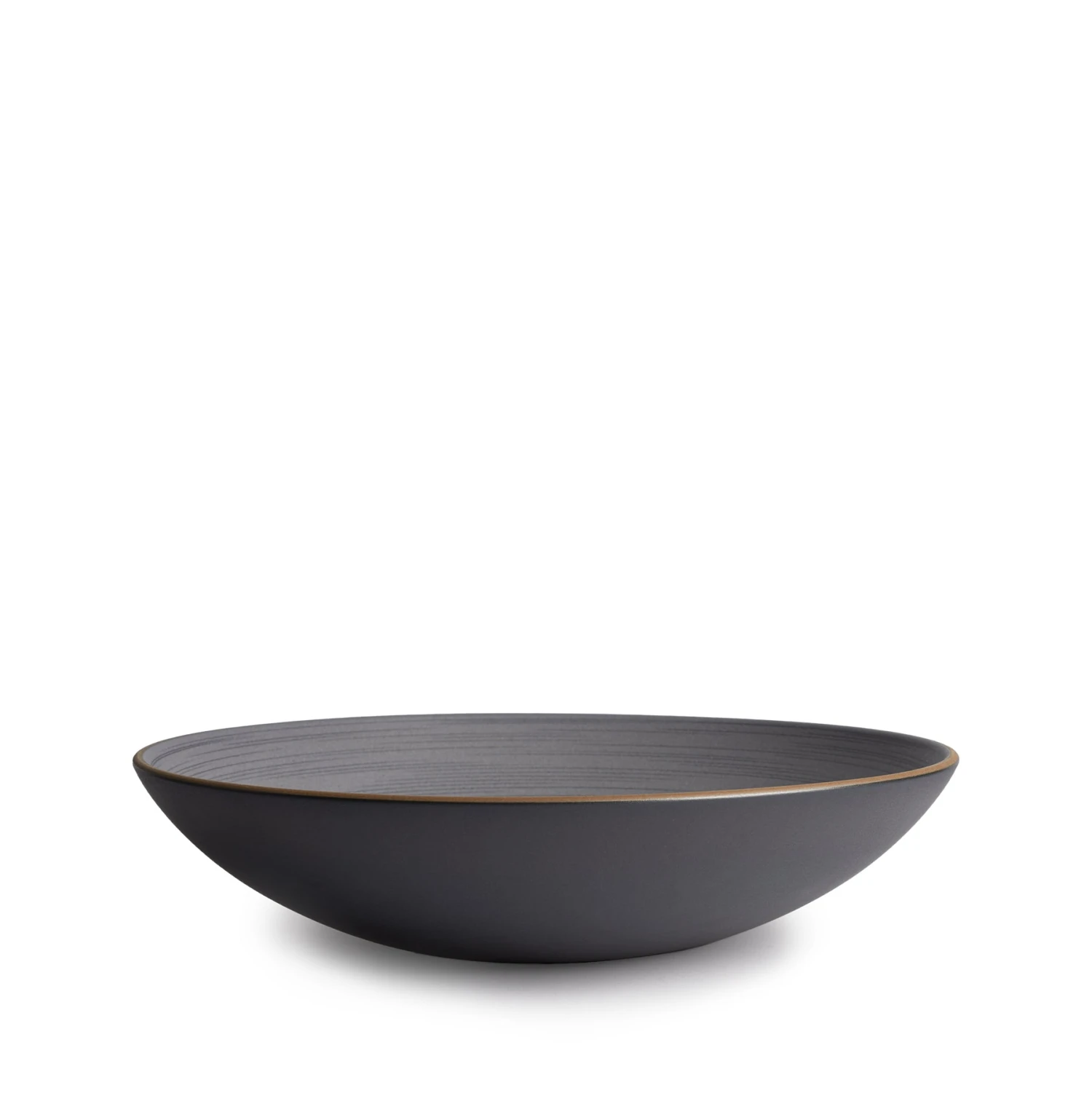 Heath Ceramics Echo Etched Shallow Salad Bowl In Indigo Heath Ceramics Echo Etched Shallow Salad Bowl In Indigo