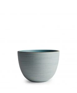 Heath Ceramics Echo Etched Deep Serving Bowl In Wave