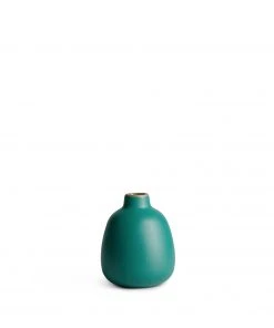 Heath Ceramics Bud Vase In Emerald Vases