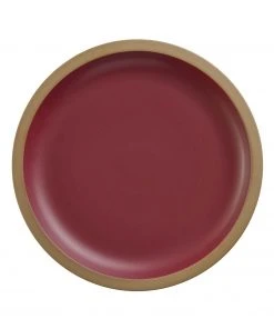 Heath Ceramics Serving Bowls & Platters Rim Serving Platter In Cranberry