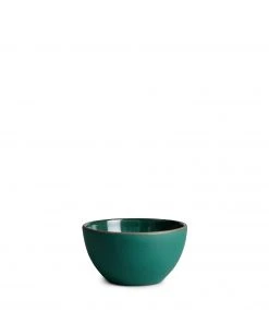 Heath Ceramics Bowls Plaza Dessert Bowl In Emerald Gloss/Emerald