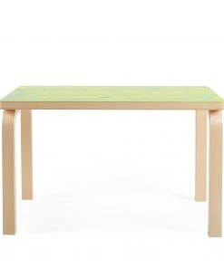 Artek Furniture Bench 153B In Green And Yellow