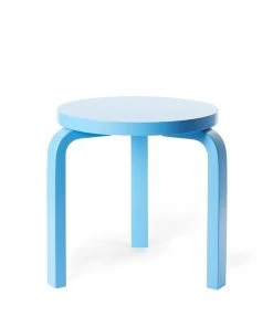 Artek Stool 60 Medium In Bright Blue