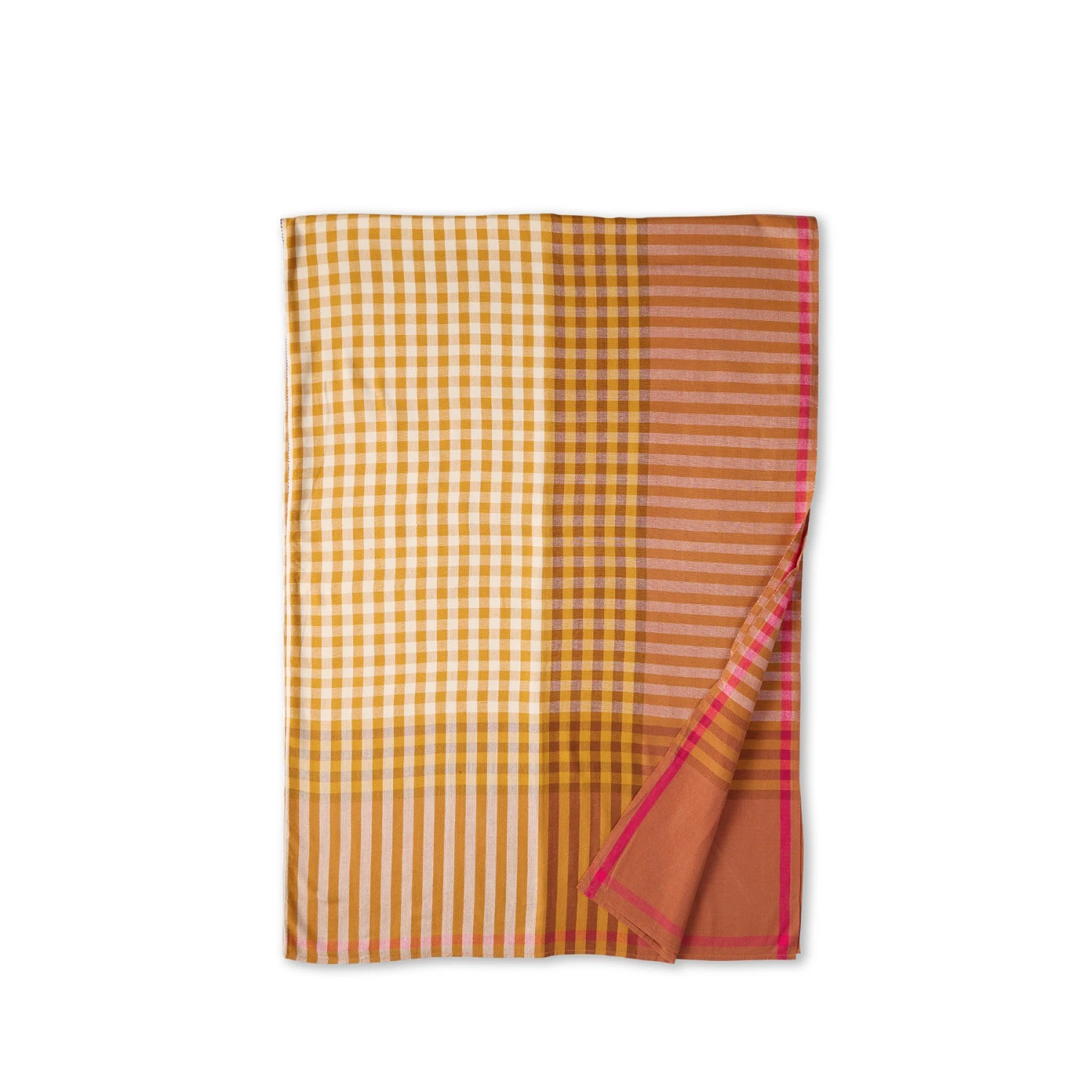 All Roads Grid Tablecloth In Ochre 1 All Roads Grid Tablecloth In Ochre