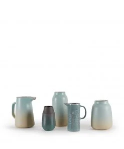 Heath Clay Studio Small Pitcher In Bluejay And Opaque White Accessories