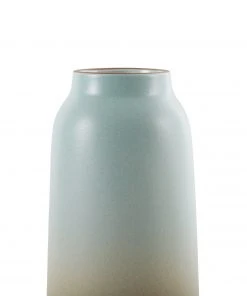 Heath Clay Studio Tall Vase In Aqua And Barley 7 Heath Clay Studio Tall Vase In Aqua And Barley