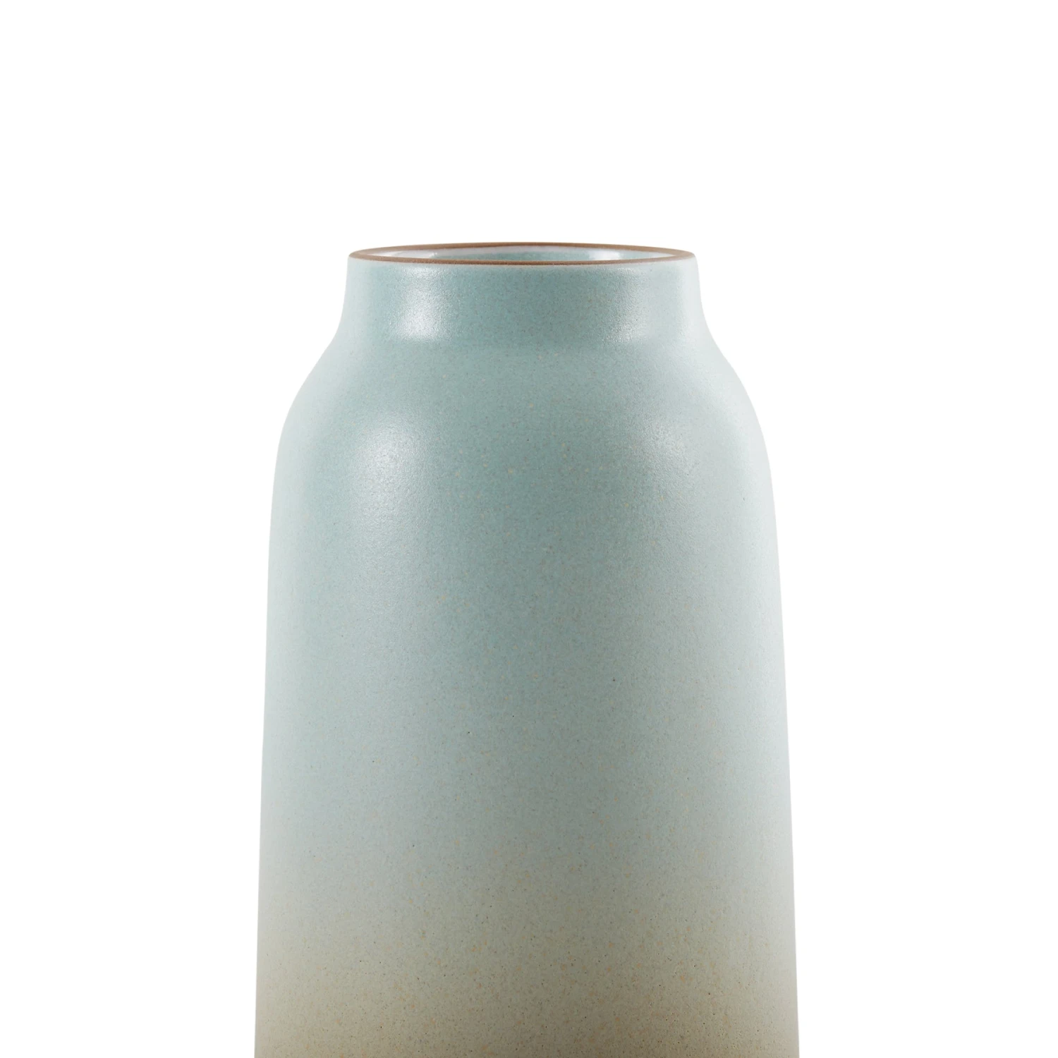 Heath Clay Studio Tall Vase In Aqua And Barley 3 Heath Clay Studio Tall Vase In Aqua And Barley