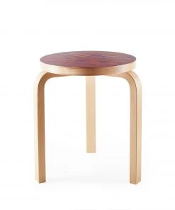 Artek Furniture Stool 60 In Pink And Purple