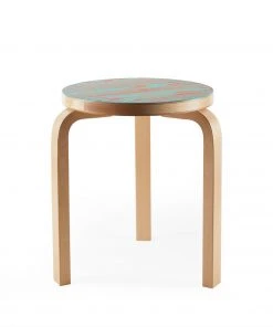 Artek Stool 60 In Red And Turquoise Furniture