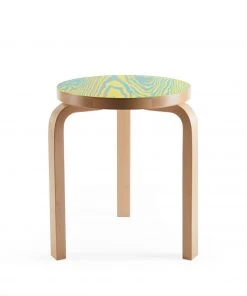 Artek Stool 60 In Green And Yellow Furniture