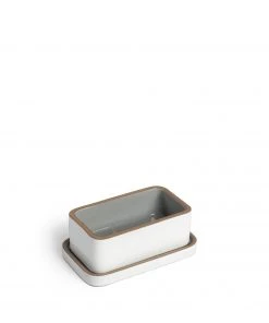 Heath Clay Studio Butter Dish In Light Gray Whale And Opaque White 10 Heath Clay Studio Butter Dish In Light Gray Whale And Opaque White