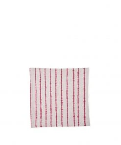 Cathy Callahan Final Few Lines Cocktail Napkin In Cranberry