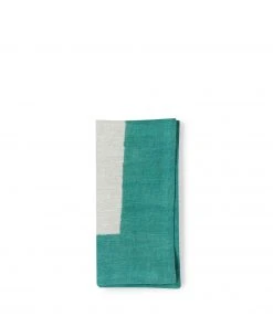 Cathy Callahan Linen Napkin In Emerald New