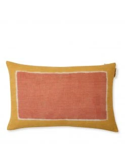 Cathy Callahan Linen Hand-Painted Pillow In Desert/Sunflower