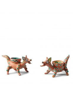 Carla Fernandez Dog Candleholder In Desert