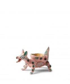 Carla Fernandez Dog Candleholder In Rose New