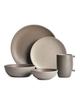 Heath Ceramics Cocoa Fawn Dinnerware Set Dinnerware Sets