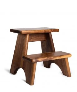De Jong & Co Merton Step Stool In Walnut