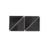 Heath Ceramics Tile DG12 Basalt Lava Blend Triangles