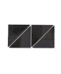 Heath Ceramics Tile DG12 Basalt Lava Blend Triangles