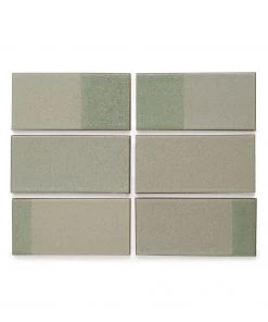 Heath Ceramics Tile Dual Glaze DG16 Fog Blend Rectangles