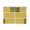 Heath Ceramics Tile Dual Glaze DG14 Ochre Blend Rectangles