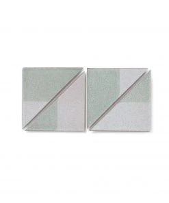 Heath Ceramics Tile Dual Glaze DG16 Fog Blend Triangles