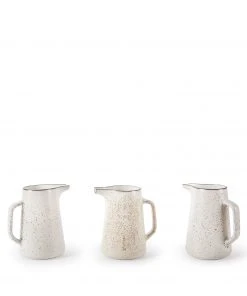 Heath Clay Studio Large Pitcher In Opaque White And Matte Brown 7 Heath Clay Studio Large Pitcher In Opaque White And Matte Brown