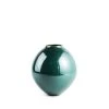 Heath Clay Studio Hand Thrown Large Round Vase In Soapstone And Emerald Vases