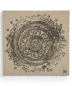 Heath + House Industries Linen Screen Print In Grey