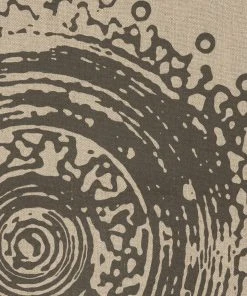 Heath + House Industries Linen Screen Print In Grey