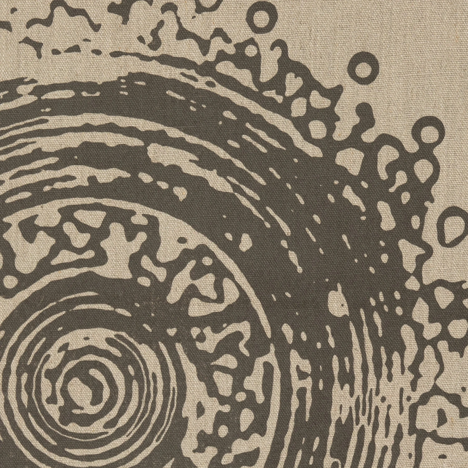 Heath + House Industries Linen Screen Print In Grey 2 Heath + House Industries Linen Screen Print In Grey