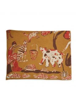 Hillery Sproatt Jungle Blanket In Ochre