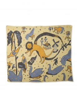 Hillery Sproatt New Kids Jungle Blanket In Yellow