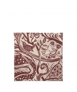 Heath Sews Studio All Linens Wren Cocktail Napkin In Burgundy