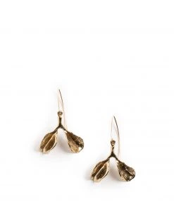 Kirsten Muenster Dyad Earrings In Brass Jewelry