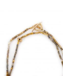 Kirsten Muenster Bumble Bee Jasper Necklace With Callistemon Beads Final Few