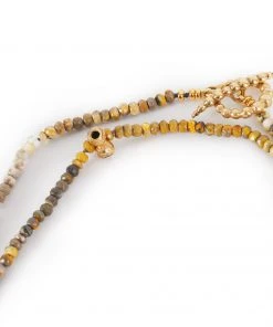 Kirsten Muenster Bumble Bee Jasper Necklace With Callistemon Beads Final Few