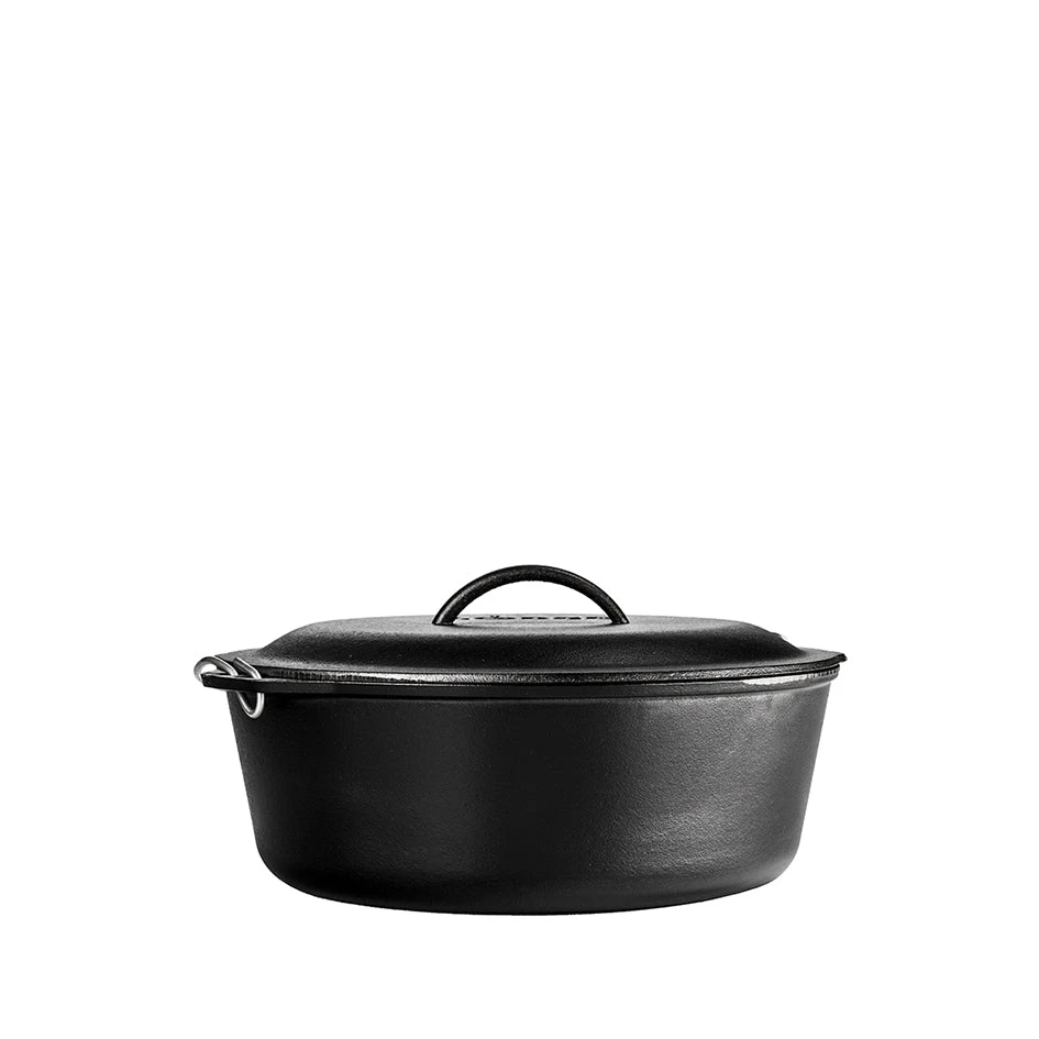Lodge Cast Iron Dutch Oven With Spiral Handle 9qt 2 Lodge Cast Iron Dutch Oven With Spiral Handle 9qt