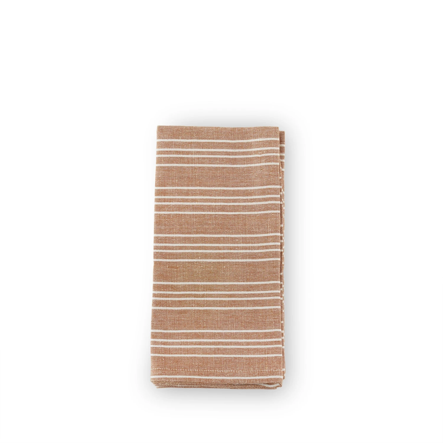 Garza Marfa Registry Essentials Cotton Linen Small Ticking Stripe Napkins In Coffee (Set Of 4) Garza Marfa Registry Essentials Cotton Linen Small Ticking Stripe Napkins In Coffee (Set Of 4)