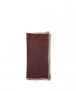 MADRE Small Napkins In Bordeaux (Set Of 4) All Linens