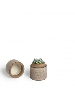 Heath Clay Studio Matchstick Holder In Vanilla Bean And Matte Brown Accessories