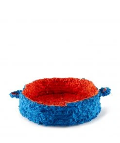 Llane Alexis Small Round Nesting Tray In Blue And Red