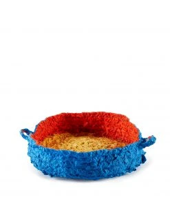 Llane Alexis Final Few Small Round Nesting Tray In Blue And Orange