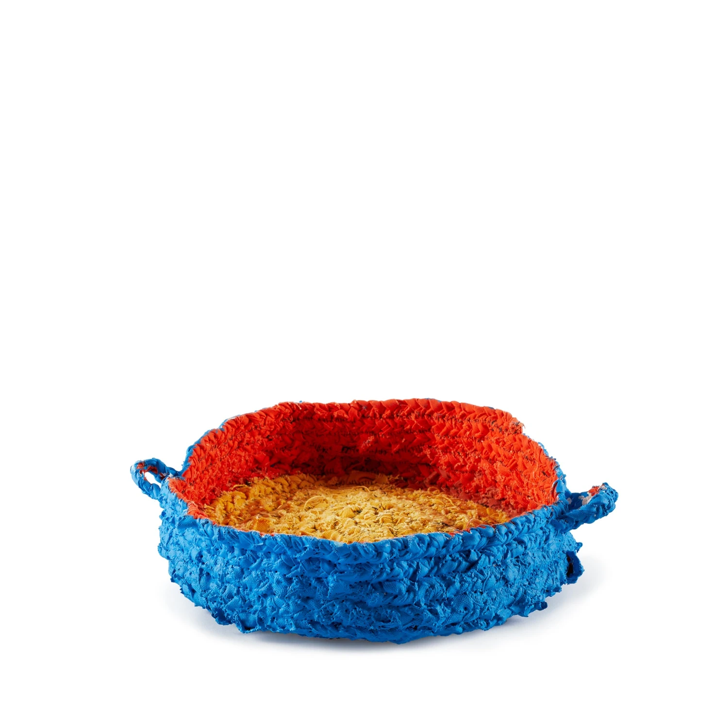 Llane Alexis Final Few Small Round Nesting Tray In Blue And Orange 1 Llane Alexis Final Few Small Round Nesting Tray In Blue And Orange