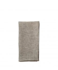 R+D.LAB All Linens Linen Hopsack Napkins In Moro Brown (Set Of 2)
