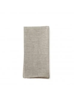 R+D.LAB All Linens Linen Hopsack Napkins In Natural Gray (Set Of 2)